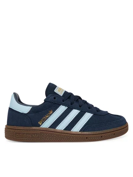 ADIDAS ORIGINALS Tenisky Handball Spezial námořnická modř / světlemodrá zlatá hnědá