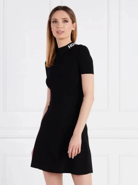HUGO Rochie Sarty negru