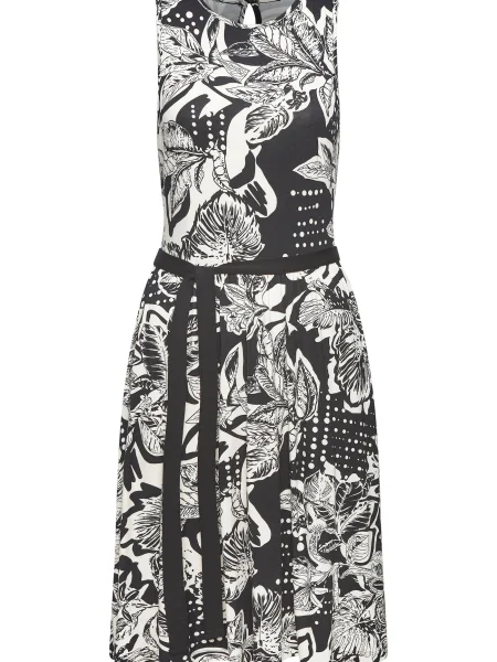 VIVANCE Obleka črna bela