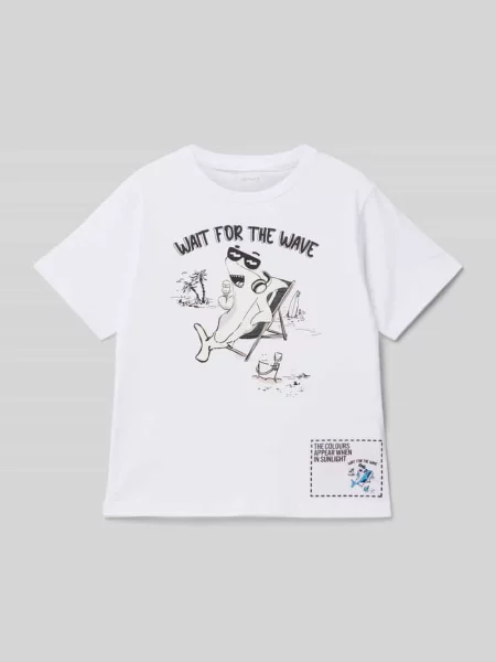 T-shirt z nadrukowanym motywem Name It biała