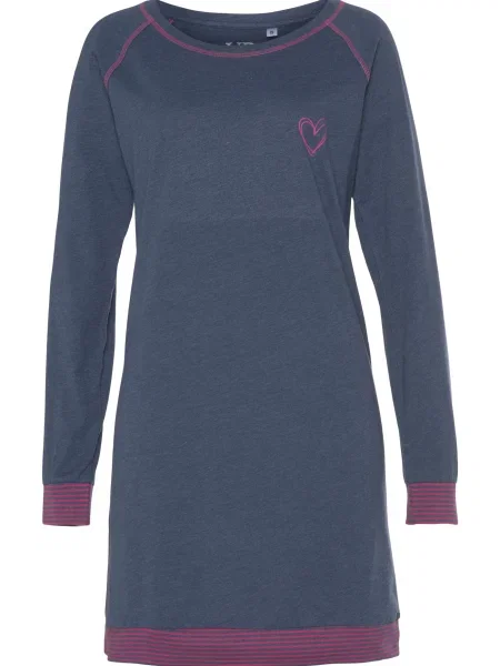 VIVANCE Spalna srajca Dreams marine / eozin