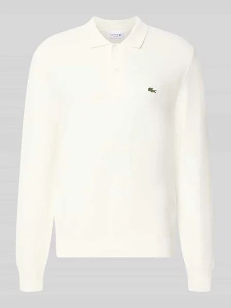 Koszulka polo o kroju regular fit z czystej bawełny Lacoste biała