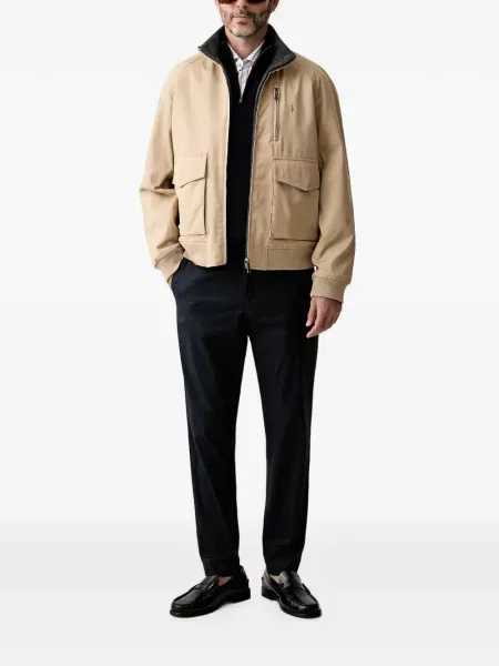 Reversibil geacă Trussardi cu model herringbone