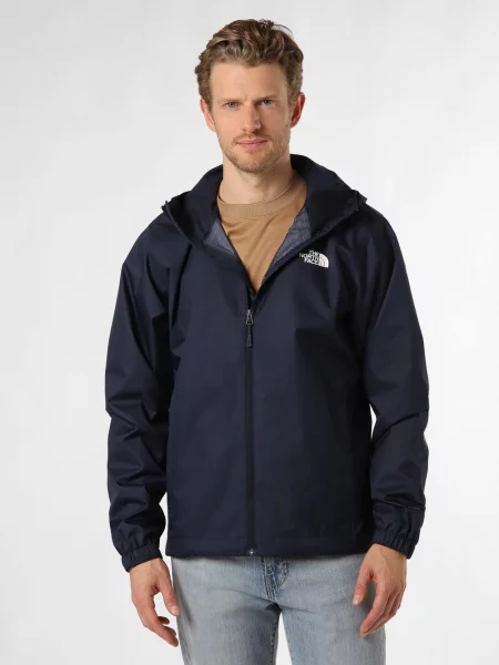 Lekka kurtka The North Face Quest DryVent Granatowo-biała z logo S biała
