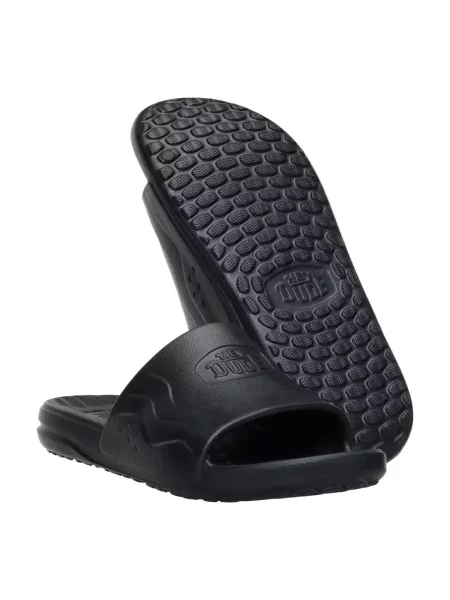 HeyDude Klapki Wave Slide czarne