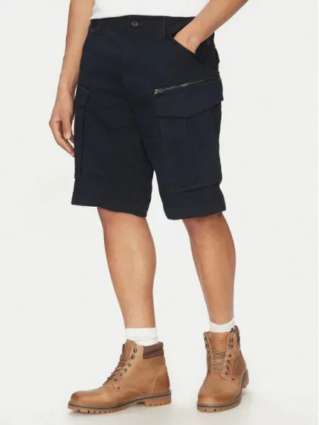 Kratke hlače iz tkanine G-Star Raw modra