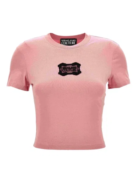 Cropp tricou Versace Jeans Couture roz