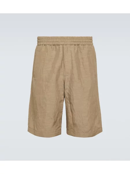 Platno bermuda kratke hlače Giorgio Armani bež