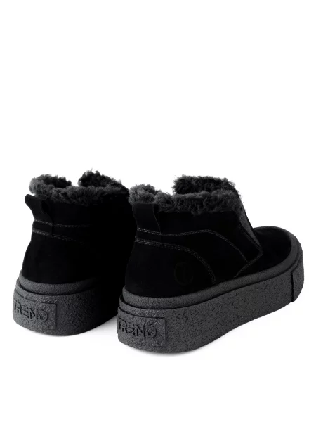 Замшевые ботинки Oldcom черные