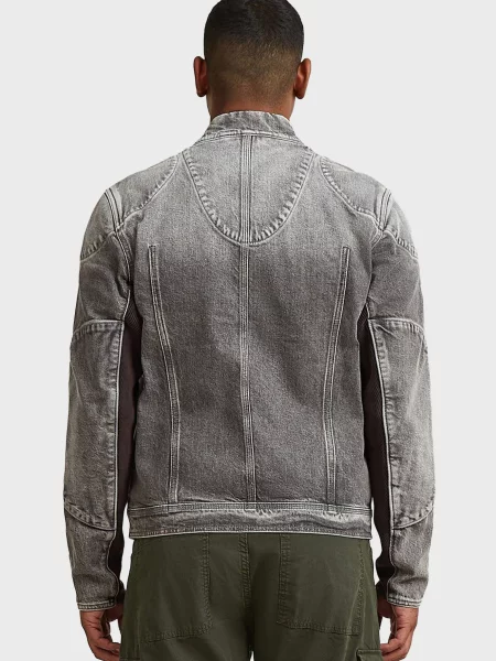 Джинсова куртка G-star Raw сіра