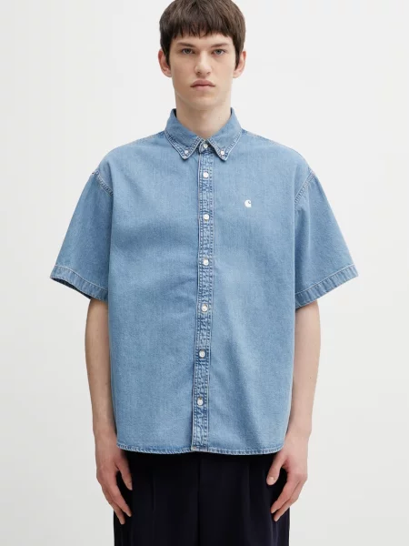 Carhartt WIP S/S Lucas Shirt сорочка джинсова синя