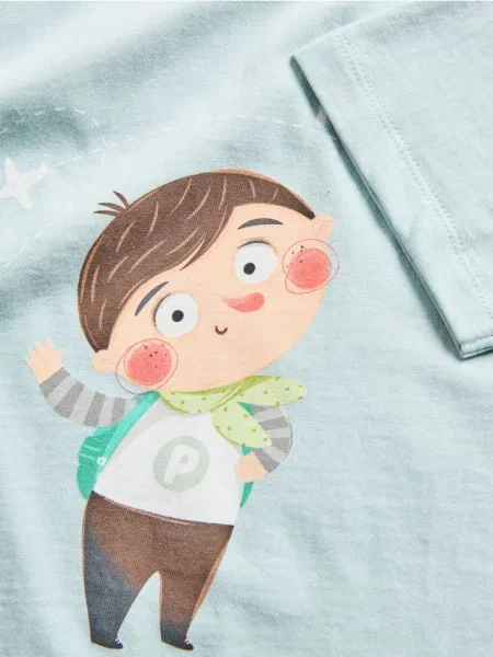 Reserved Tricou din Pucio albastru-deschis albastru