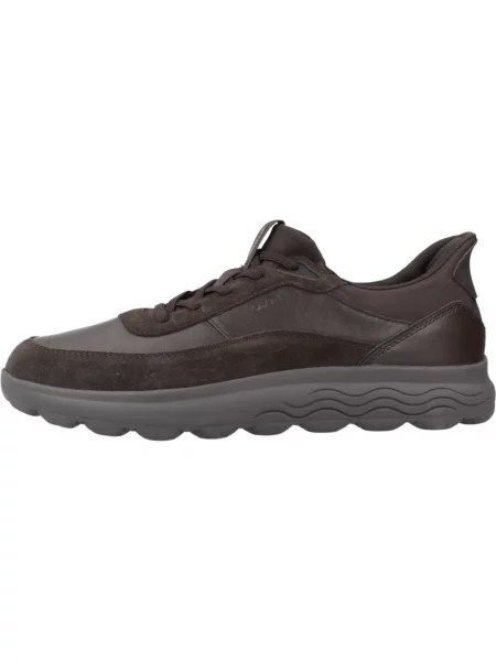 Sneakersy Geox skórzane brązowe