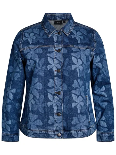 Zizzi Prehodna jakna JSimone moder denim / temno modra