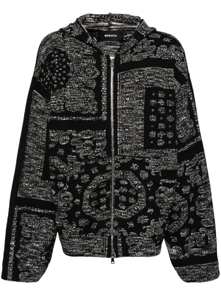 Hoodie Breath ζακάρ μαύρο