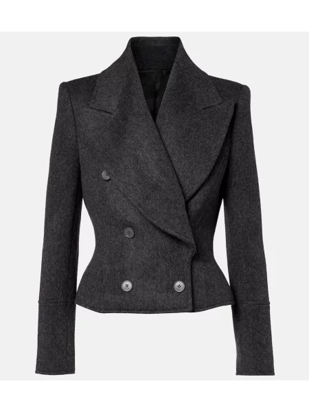 Geacă Mcqueen de lână gri