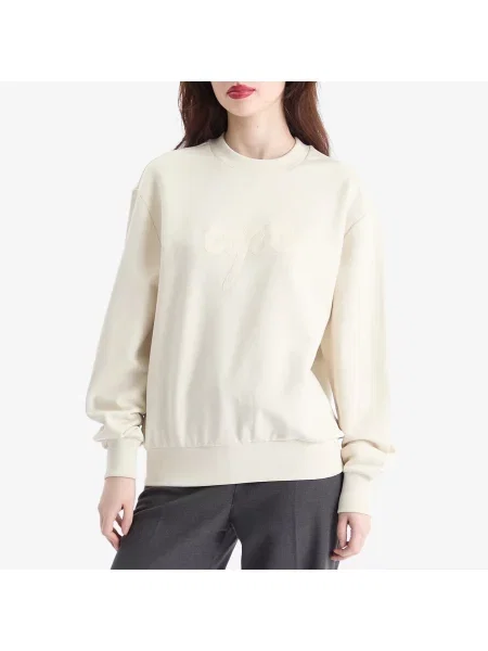 A.P.C. bluza sweat ethan GOTS gładka beżowy