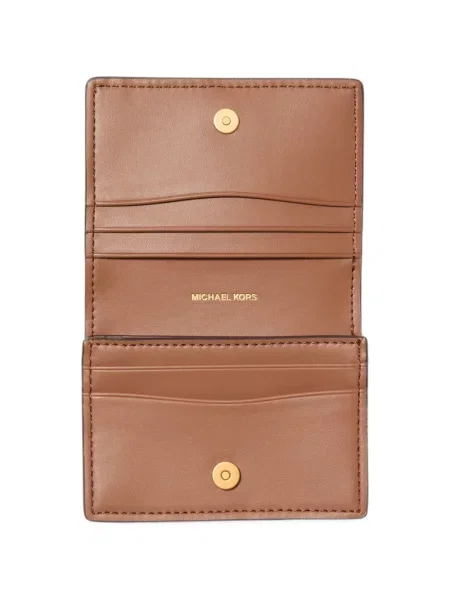 Portofel Michael Kors din piele cu autograf maro