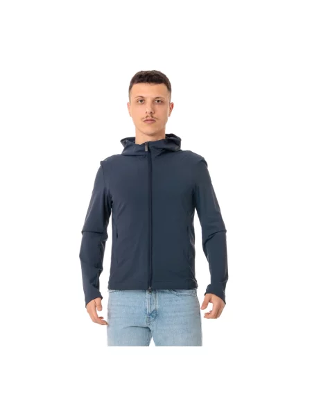 Kurtka Colmar z kapturem ze stretchu niebieska