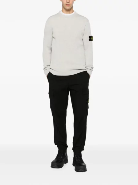 Pulover Stone Island cu strasuri gri