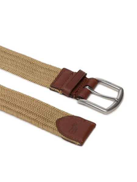 Polo Ralph Lauren Pánský Braid Stretch hnědá