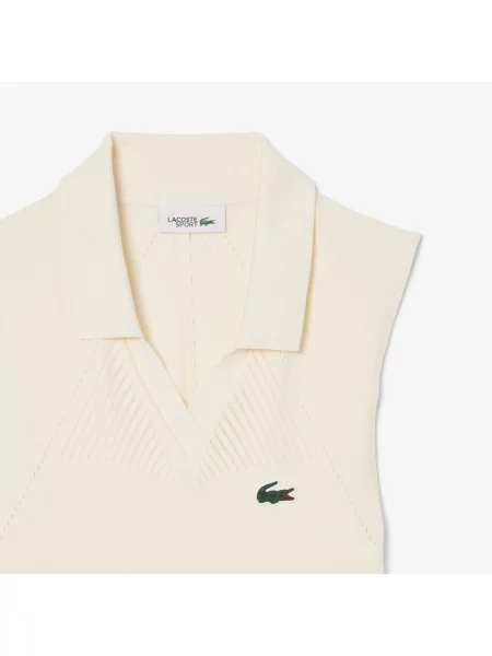 Lacoste Elastyczna Sukienka Tenisowa I Szorty biała