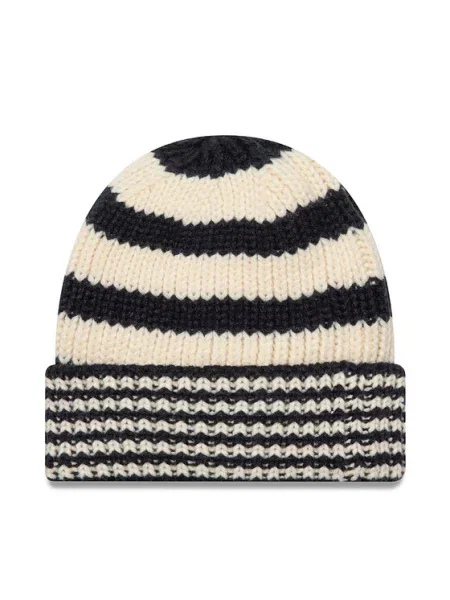 New Era Шапка Ne Stripe Knit Bean черен