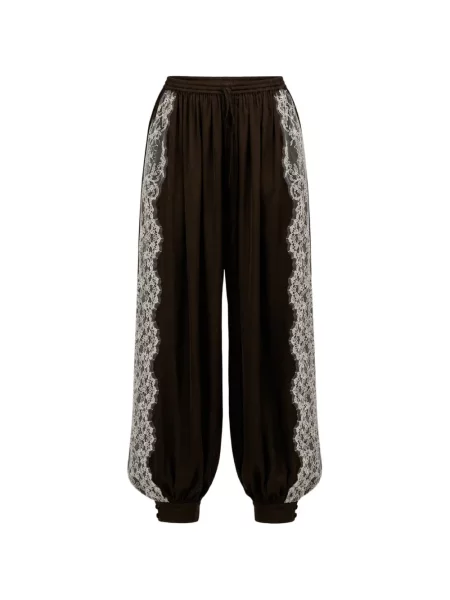 Pantaloni Cinq A Sept din dantelă maro