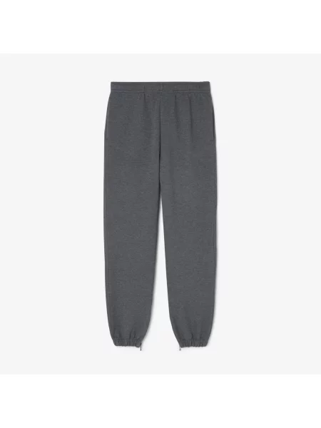 Lacoste Spodnie Dresowe Straight Fit Ciemnoszare szary