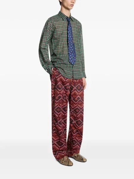 Cămașă Dries Van Noten clasică verde