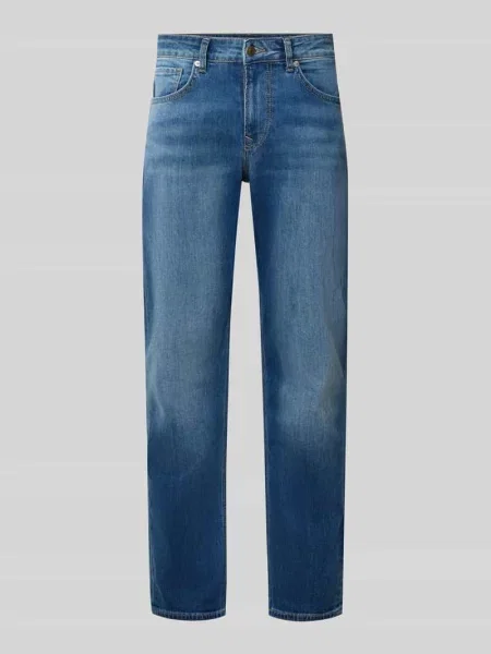 Jeansy Straight Fit z mieszanki bawełny model Cash' Pepe Jeans niebieskie