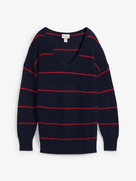 Sweter oversized niebieski
