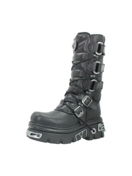 Botine New Rock negru