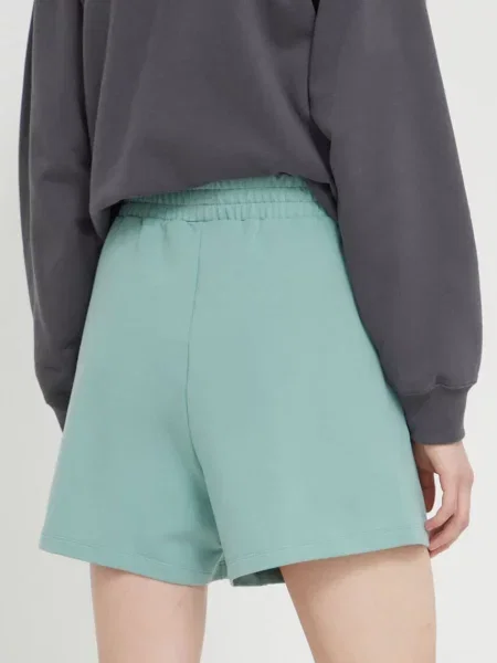 Kraťasy Converse hladké high waist zelená