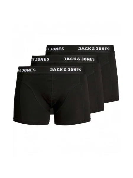 JACK & JONES Boxerky Anthony / biela čierna