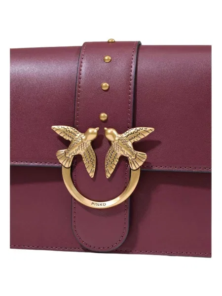 Klasická crossbody kabelka Pinko červená