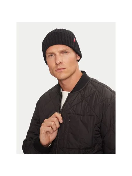 Rebrovaná čiapka Levi's biela