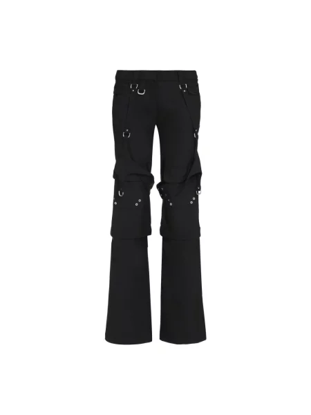 Spodnie cargo Off-white wełniane białe