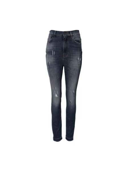 Skinny jeansy skinny Dolce And Gabbana niebieskie