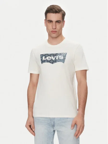Тениска Levi's® с принт бежово