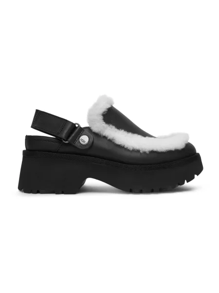 Ugg Klapki Na Platformie Esmee Ze Sztucznym Futrem schwarz czarne