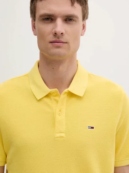 Polo tričko Tommy Jeans žlutá