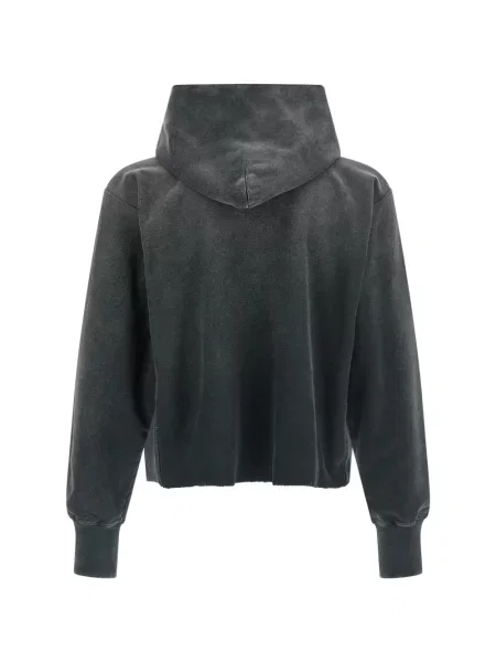 Суичър с качулка Maison Margiela с автограф сиво