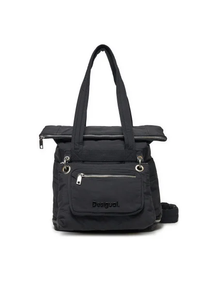 Раница Desigual BASIC MODULAR VOYAGE голям с изчистен дизайн черно