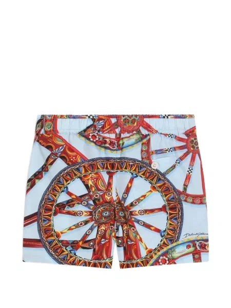 Bermudy dziecięce Dolce And Gabbana niebieskie