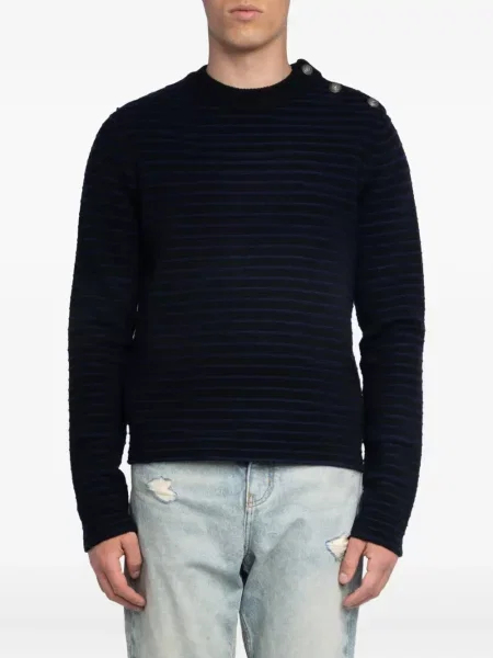 Pulover Zadig&voltaire cu dungi negru