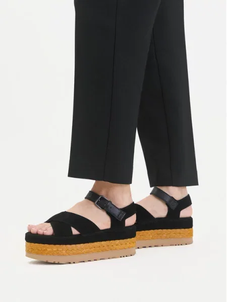 Ugg Espadryle W Aubrey Ankle Strap czarny