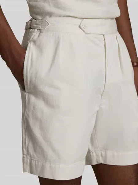 Bermudy o kroju relaxed fit z czystej bawełny Polo Ralph Lauren białe