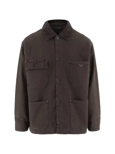 Gulerat geacă Emporio Armani maro