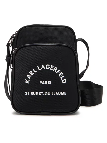 KARL LAGERFELD Torbica za okrog pasu črna